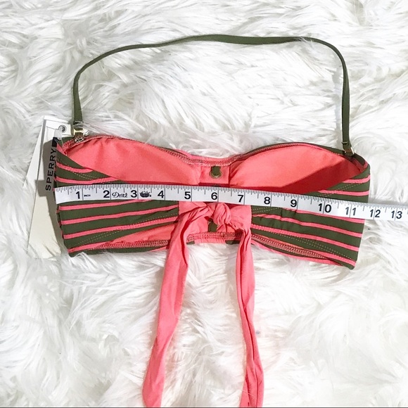 Sperry Topsider Striped Bikini Bandeau Swim top - Picture 7 of 7